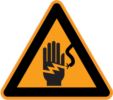Panneau Danger Risque d'électrocution | Autocollants-Stickers