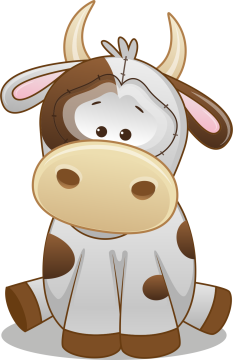 Lot De 4 Autocollants 3D Animaux (vache, Chien, Cochon Lot De 4 Autocollants 3D Animaux (vache, Chien, Cochon