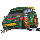 Autocollant 044-Renault Laguna BTCC