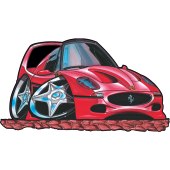 Autocollant 068-Ferrari-F50