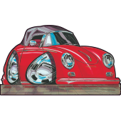 Autocollant 091-Porsche-356