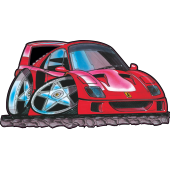 Autocollant 097-Ferrari-F40
