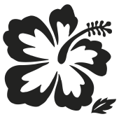 Sticker hibiscus