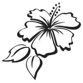 stickers hibiscus