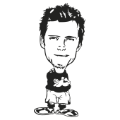 Sticker foot beckham david