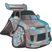 Autocollant 1032-Renault 5 Carisma