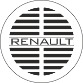 Sticker Renault Ancien Rond