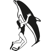femme dauphin