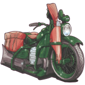 Autocollant 1114-harley