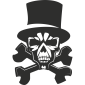 Sticker Skull Chapeau