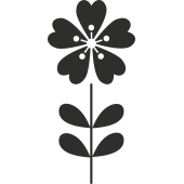 Sticker Fleurs Tige