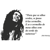 Sticker Bob Marley Phrase