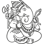 Sticker Symbole Ganesh 4