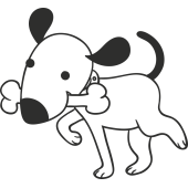 Sticker Chien Os 2