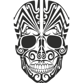 Sticker Tribal Skull