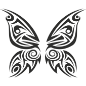 Sticker Tribal Papillons