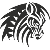 Sticker Tribal Cheval