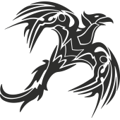 Sticker Tribal Oiseau