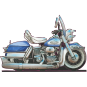 Autocollant 1127-Harley-Electra