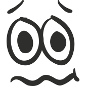 Sticker Smiley Malade