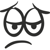 Sticker Smiley Triste