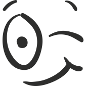 Sticker Smiley Clin D'il