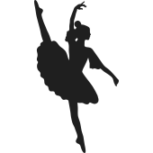 Sticker Femme Ballerine