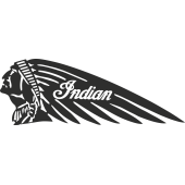 Sticker Indian Gauche