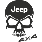 Sticker Jeep 4x4 Skull