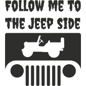 Sticker Jeep Follow Me