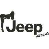 Sticker Jeep 4x4 Femme Sexy