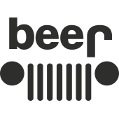 Sticker Jeep 4x4 Beer
