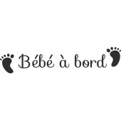 Sticker Bébé à Bord Pied