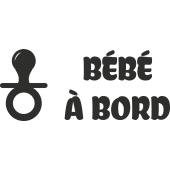 Sticker Bébé à Bord Tétine