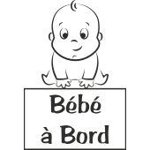 Sticker Bébé à Bord Bébé 3