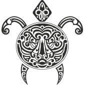 Sticker Tortue Tribal 1