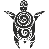 Sticker Tortue Tribal 2