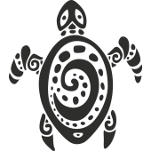 Sticker Tortue Tribal 3
