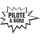 Sticker Humour Pilote