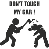 Sticker Humour Don' Touch
