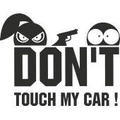 Sticker Humour Don't Touch 2