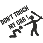 Sticker Humour Don't Touch 3