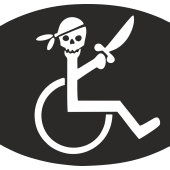 Sticker Handicapé Pirate