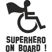Sticker Handicapé Superhero
