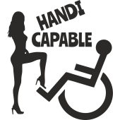 Sticker Handicapé Capable