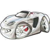 Autocollant 1233-Porsche-Carrera-GT