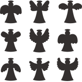 Sticker Kit Anges De Noël