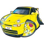 Autocollant 1329-Porsche-968