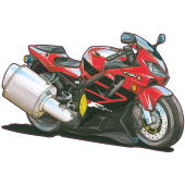 Autocollant 1354-Honda-CBRF-Sport