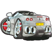 Autocollant 1434-Ferrari-360-spyder